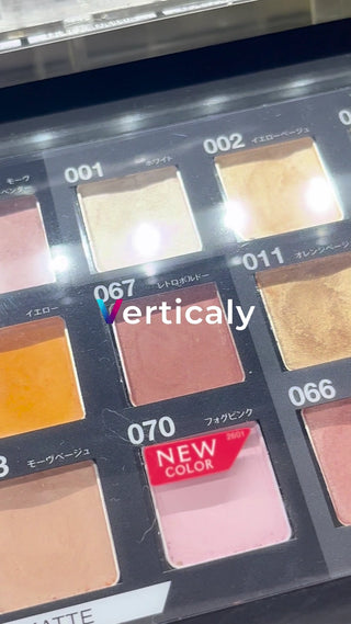 コスメの色見本、フォグピンク