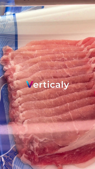 豚肉のパック、新鮮なピンク色