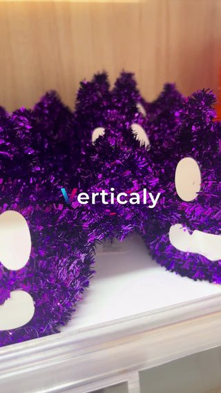 紫色の飾り付け、ハロウィン