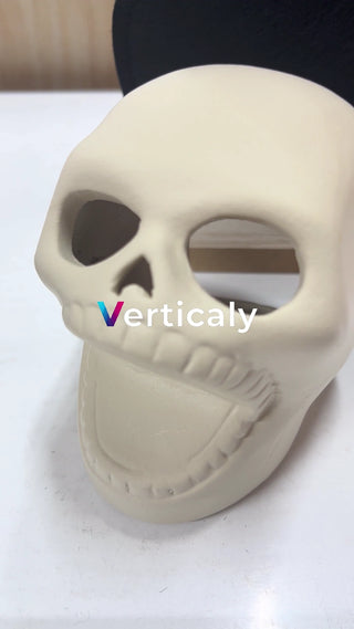 ガイコツの置物、不気味な造形