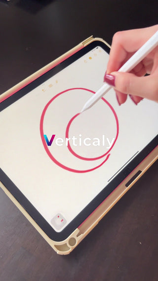 Drawing a red circle on an iPad