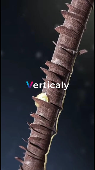 植物の幹、螺旋状に