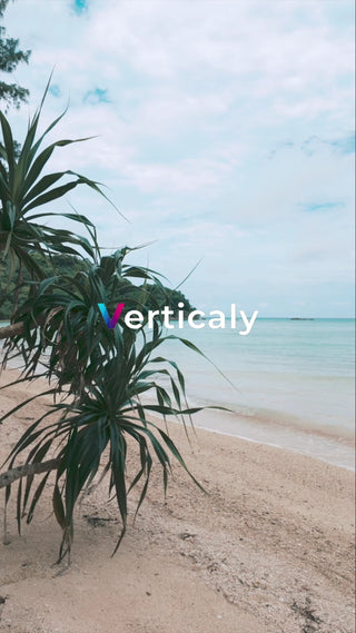 砂浜とヤシの木、穏やかな海辺