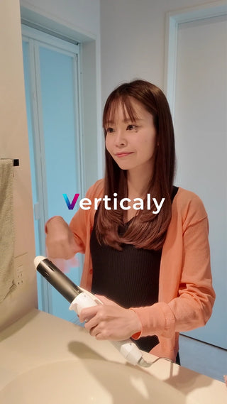 ヘアアイロンでスタイリング