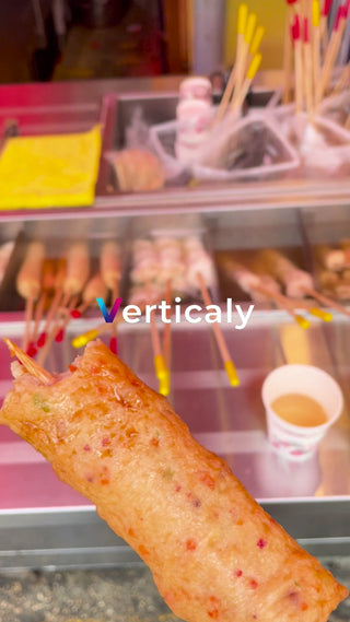 魚の串揚げ、食べ歩き