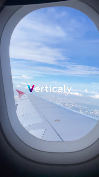 飛行機からの眺め、青空と翼