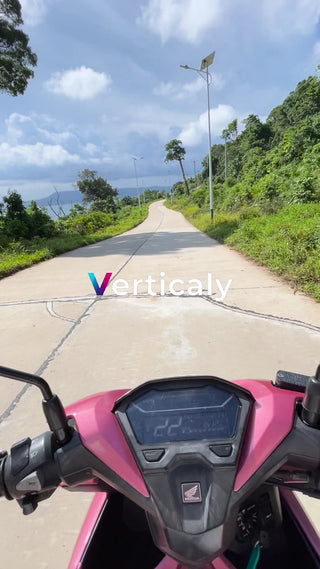 バイクで走る、爽やかな道