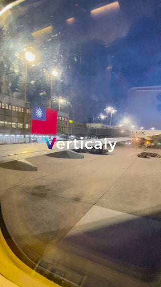 台湾の国旗、空港にて