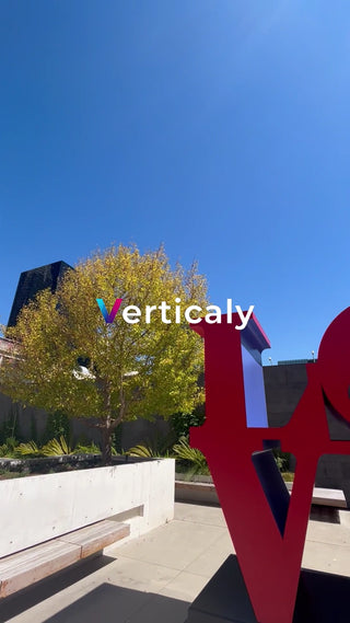 LOVE object and blue sky