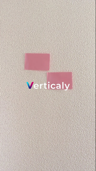 ピンク色の四角、並べて