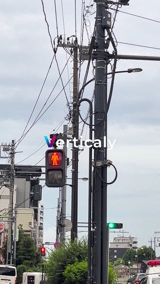 信号待ち、歩行者用赤信号