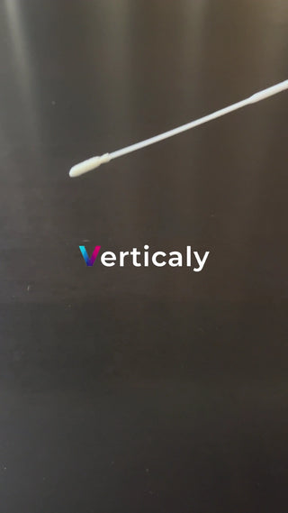 綿棒の先端、アップで