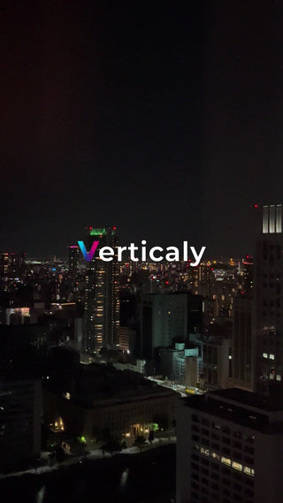 都会の夜景、高層ビル群