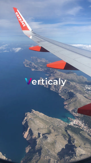 空からの絶景、easyJetの翼