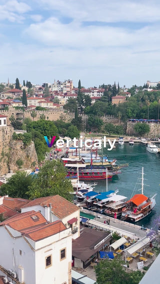 港町を望む、美しい風景
