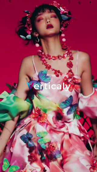 花飾りの女性、美を表現