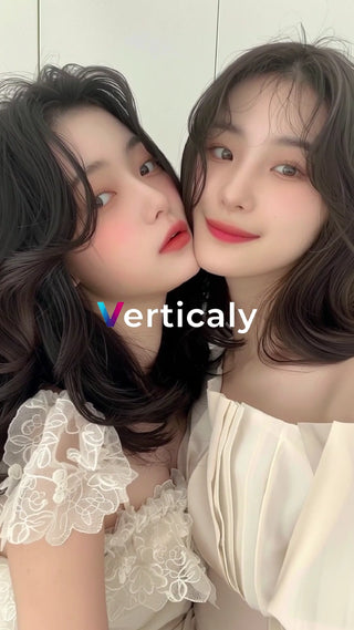 寄り添う二人のポートレート