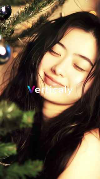 笑顔が眩しい女性、クリスマス