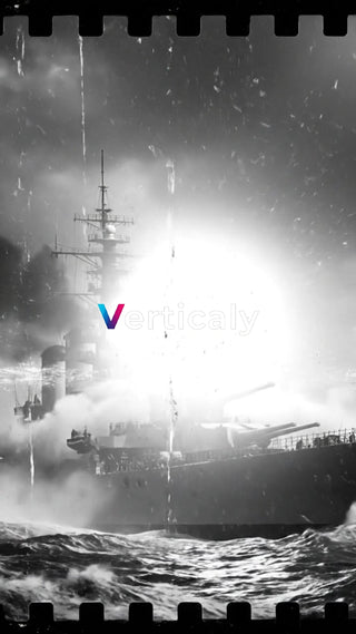 戦艦の進む荒波