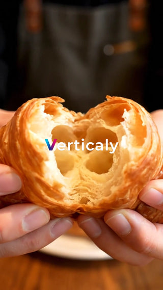 ふわふわクロワッサン、断面を