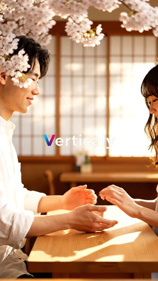 春のカフェデート、桜の下で