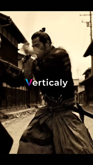 武士、刀を構え戦う