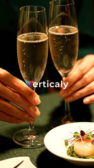 シャンパンを手に乾杯