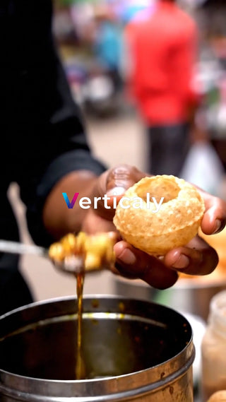 揚げパンを頬張る瞬間