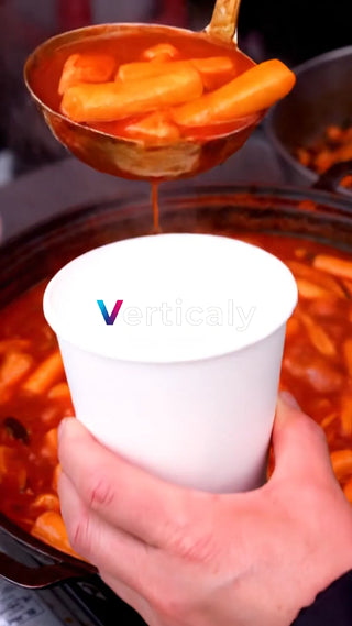 熱々のトッポギをテイクアウト