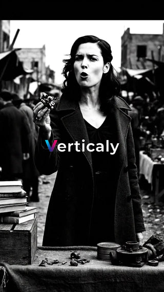 市場で物色する女性