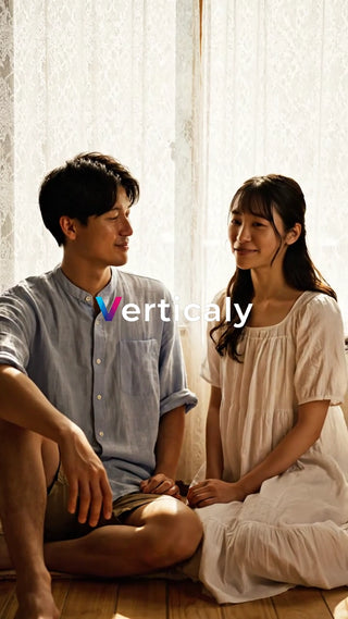 寄り添う二人、穏やかな時間