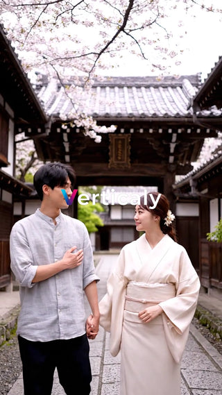 桜並木デートの午後