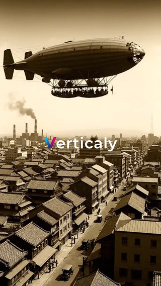 飛行船と街並み、ノスタルジー