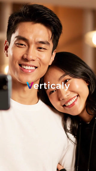 笑顔で自撮り、二人の時間