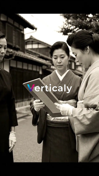 着物姿の女性、談笑する