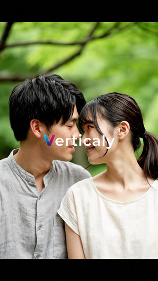 見つめ合う二人の笑顔、幸せ