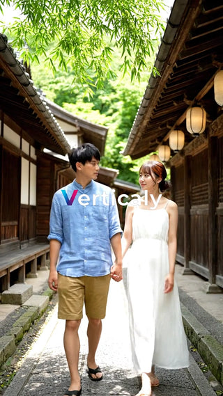 古都の街並みを歩く