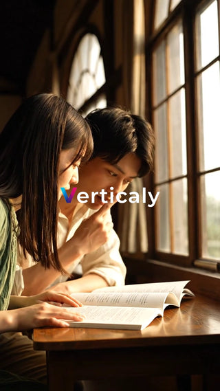 読書を楽しむ二人、窓辺にて