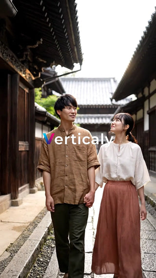 古都散策、手繋ぎデート