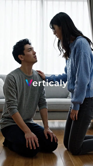 膝をつく男性と女性