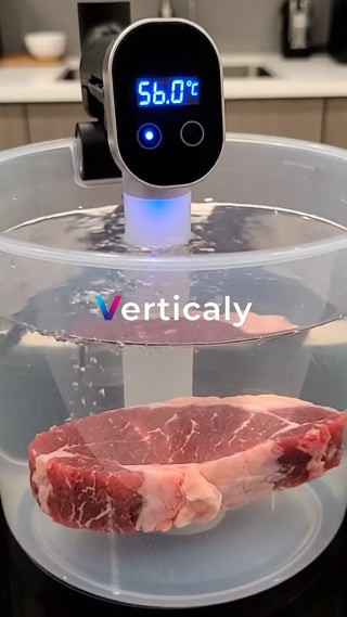 肉を低温調理する