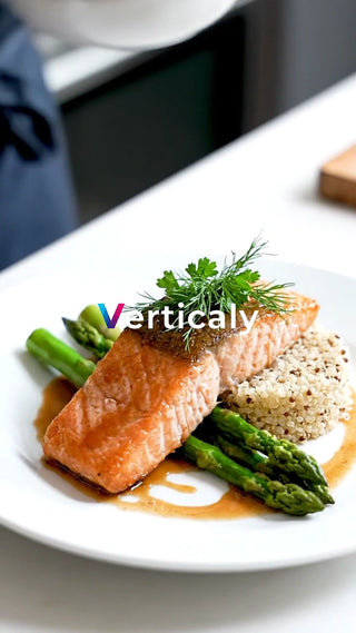 彩り豊かな鮭のプレート