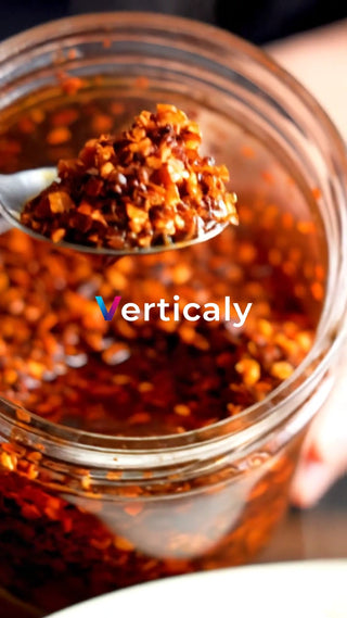 チリペッパーオイルの瓶