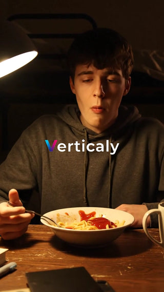 パスタを食べる男性、夕食風景