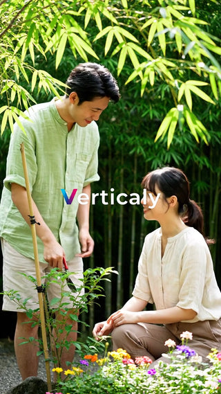 ガーデニングを楽しむ二人