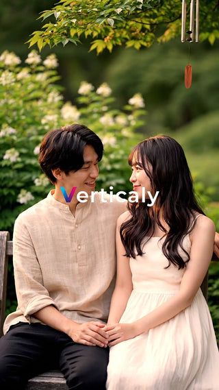 公園デート、二人の笑顔