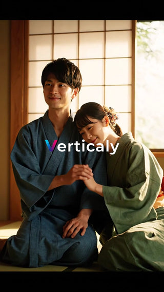 浴衣姿の二人、くつろぎ時間