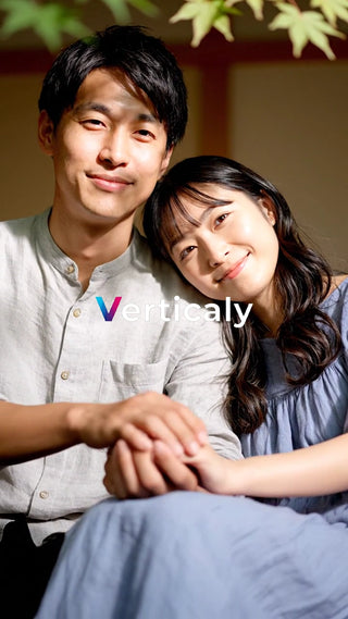 寄り添う二人、穏やかな時間