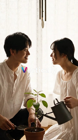 仲良く植物を育てる