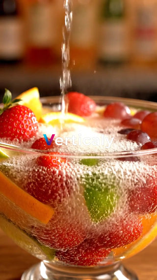 フルーツたっぷり炭酸ドリンク